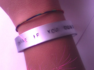 The Killers / Brandon Flowers Quote Bracelet - Handstamped Alluminium ...