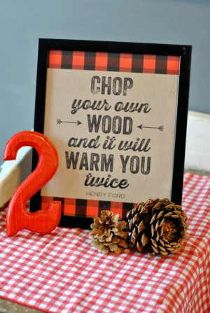 Little Lumberjack themed 2nd birthday party with SUCH CUTE IDEAS via ...