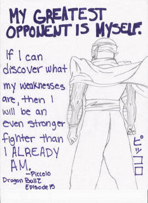 Dragon Ball Quotes-Piccolo by Allviran