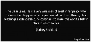 ... leadership, he continues to make this world a better place in which to
