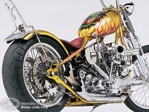 This might be my favorite motorcycle. Indian Larry built it and Robert ...