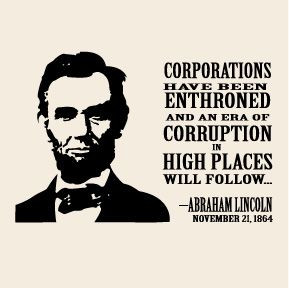 Lincoln quote about corporations