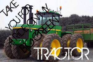 big green tractor Image