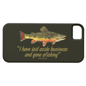 Famous Fishing Quote iPhone 5 Cases