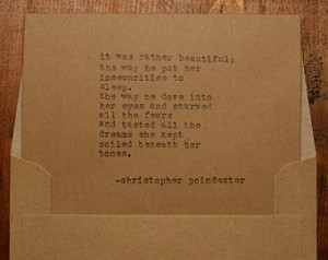 Christopher Poindexter quotes typed using Vintage Underwood Typewriter ...