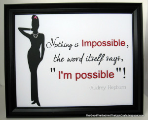Framed Audrey Hepburn 