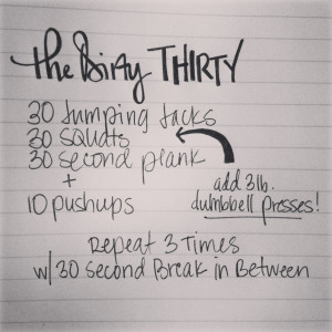 My go-to workout when I don't have much time & the weather is ...