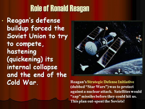 Here's my strategy on the Cold War: We win, they lose.