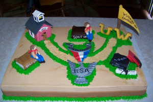 Eagle Scout Cake Fondant Eagle scout cake