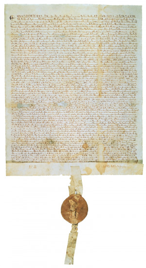 translation of Magna Carta as confirmed by Edward I with his seal in ...