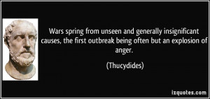 unseen and generally insignificant causes, the first outbreak being ...