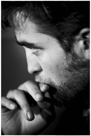 Breaking Dawn in Belgium- Robert Pattinson looking contemplative.