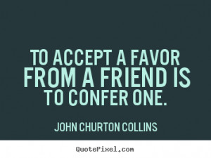 John Churton Collins Friendship Print Quote On Canvas
