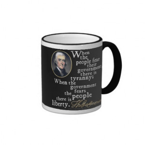 Jefferson Tyranny-Liberty Quote Mug