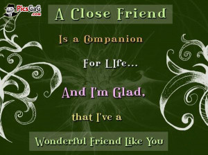 Close Friend Quote and Friendship SMS Short Message. A close friend is ...