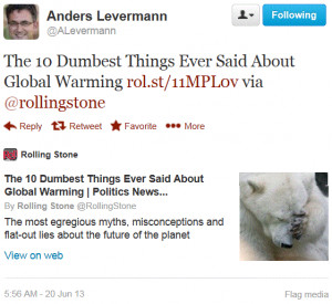 ... Stone’s “10 Dumbest Things Ever Said About Global Warming