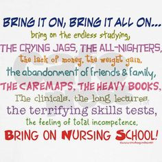 Bring on Nursing School! Hoodie on