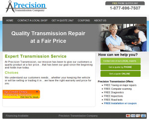 Website Redesign for Transmission Repair Company