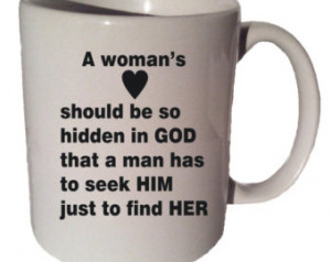WOMAN'S HEART quote 11 oz cof fee tea mug ...