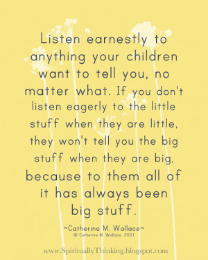 31 Days of Quotes {day 10}: Listen to your kids