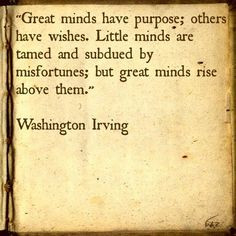 ... rise above them.” Washington Irving #qotd #quotes #motivation #