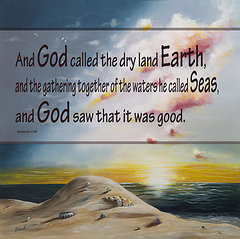 Bible Quotes Framed Prints - Genesis 1 10 Inspirational Bible Verses ...
