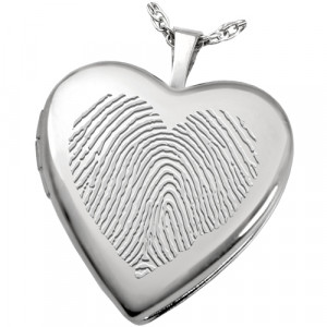 Wholesale Fingerprint Memorial Jewelry: Sterling Silver Heart Photo ...