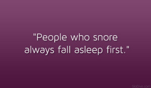 Who Snore Uplifting...