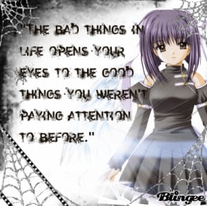 Goth anime quote