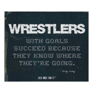 ... Goals Succeed in Denim > Motivational poster with #wrestling #quote