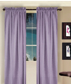 Purple Window Curtains Valance