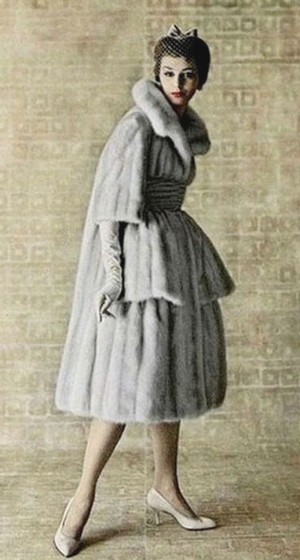 ... Fur, 1958, Virginia Thorens, Vintage Fashion, Mink Coats, Glam Fur