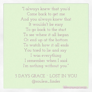 Quotes- 3 Days Grace