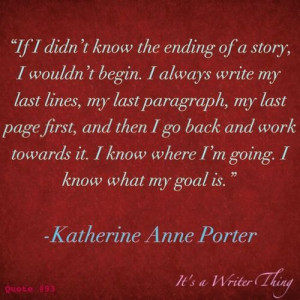 Katherine Anne Porter: know the ending