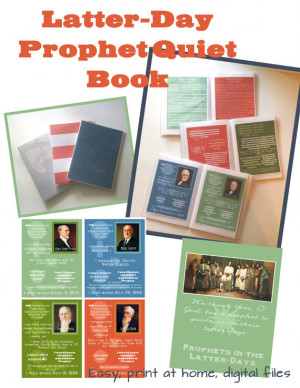 LDS Prophet Quiet Book