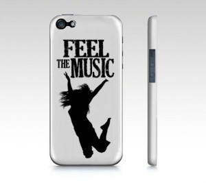 Feel The Music Quote iPhone 4/4S/5 Case Dance Aerobics (Zumba Inspired ...