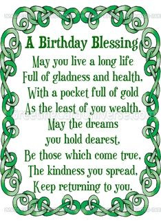 Irish Birthday Blessings