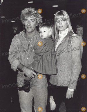 Rod Stewart Kelly Emberg And Daughter