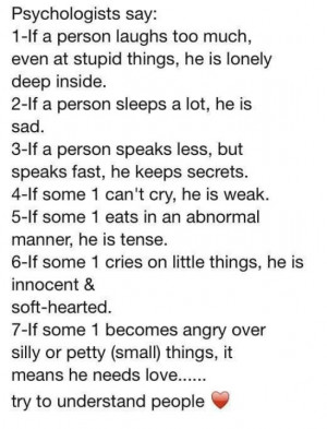 Try to understand people