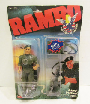 Coleco 1986 Rambo Colonel Trautman Action Figure Moc Unused Force Of