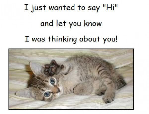 just-wanted-to-say-hi-and-let-you-know-i-was-thinking-about-you-cat ...