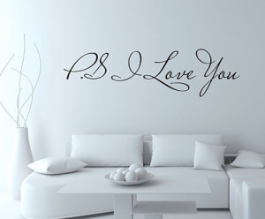 Free-Shipping-Promotion-Hot-selling-PS-I-Love-You-Vinyl-wall-quotes ...