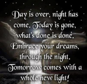 Tomorrow comes with a whole new light!♡