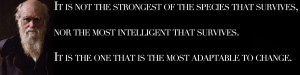 ... natural selection. Simply put, “Those who evolve will survive