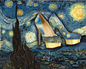 Famous Paintings On High Heel Shoes