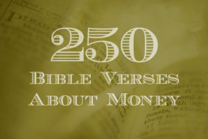 What the bible says about money