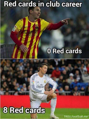 The difference between Lionel Messi and Ronaldo