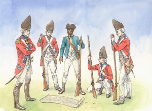 Black soldier with a Hessian Regiment during the American Revolution.