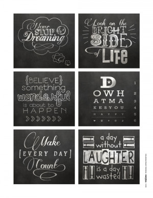 Chalkboard Quotes