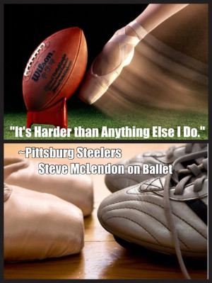 NFL #football player quote about #ballet